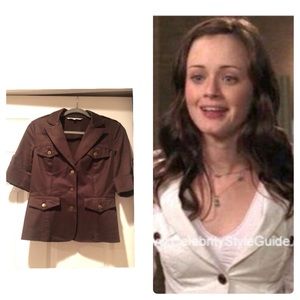 DVF safari brown jacket
